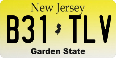 NJ license plate B31TLV