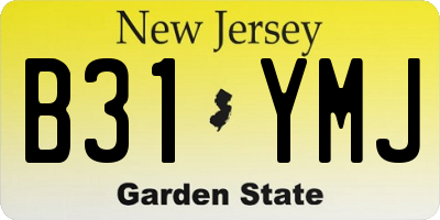 NJ license plate B31YMJ