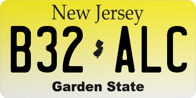 NJ license plate B32ALC