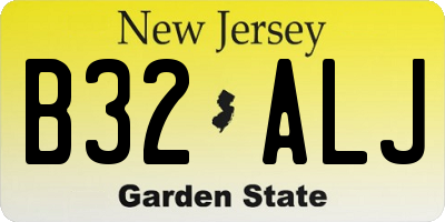 NJ license plate B32ALJ