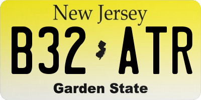 NJ license plate B32ATR