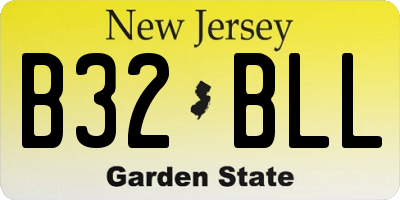 NJ license plate B32BLL