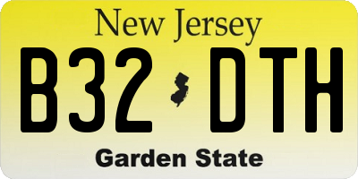 NJ license plate B32DTH
