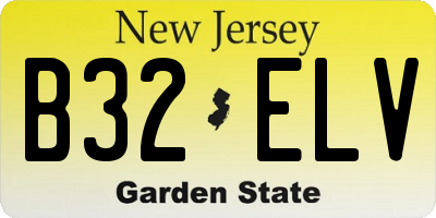 NJ license plate B32ELV