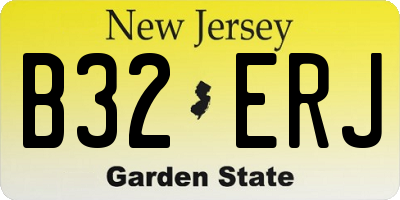NJ license plate B32ERJ