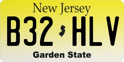NJ license plate B32HLV