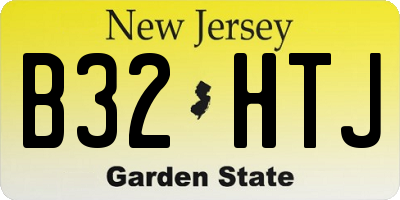 NJ license plate B32HTJ