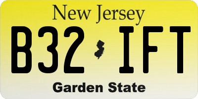 NJ license plate B32IFT