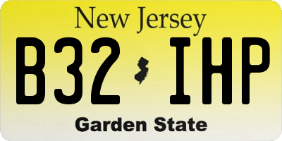NJ license plate B32IHP