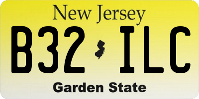 NJ license plate B32ILC