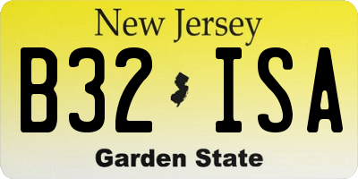 NJ license plate B32ISA