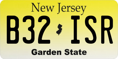 NJ license plate B32ISR