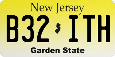 NJ license plate B32ITH