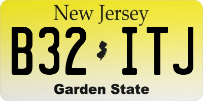 NJ license plate B32ITJ