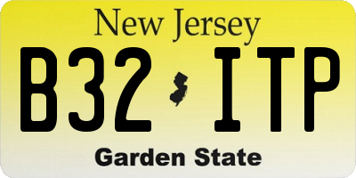 NJ license plate B32ITP