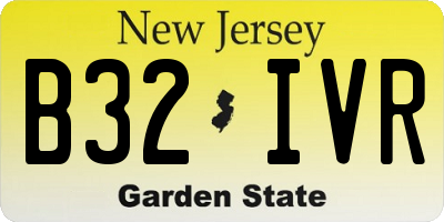 NJ license plate B32IVR