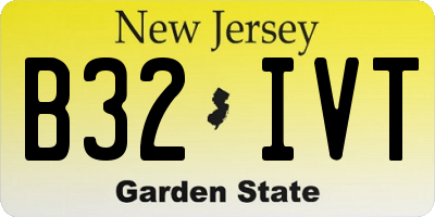 NJ license plate B32IVT