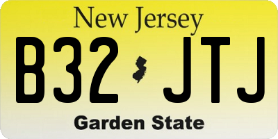 NJ license plate B32JTJ