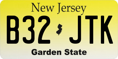 NJ license plate B32JTK