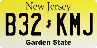 NJ license plate B32KMJ