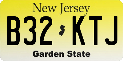 NJ license plate B32KTJ