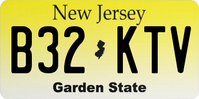 NJ license plate B32KTV