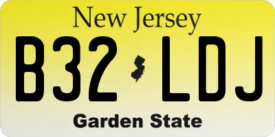 NJ license plate B32LDJ