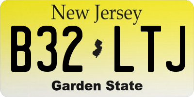 NJ license plate B32LTJ