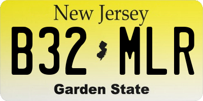 NJ license plate B32MLR