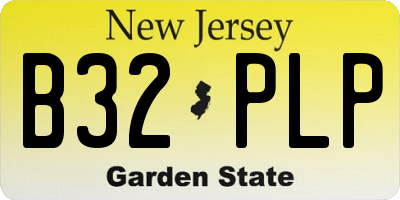 NJ license plate B32PLP