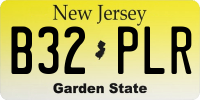NJ license plate B32PLR