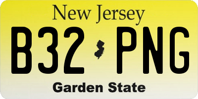 NJ license plate B32PNG