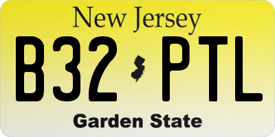 NJ license plate B32PTL