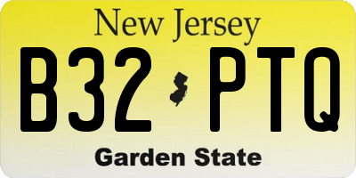 NJ license plate B32PTQ
