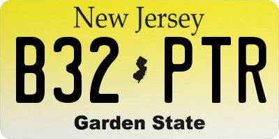 NJ license plate B32PTR