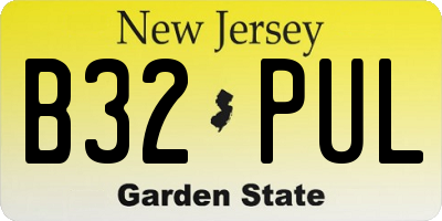 NJ license plate B32PUL