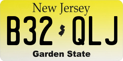 NJ license plate B32QLJ