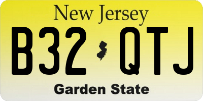 NJ license plate B32QTJ