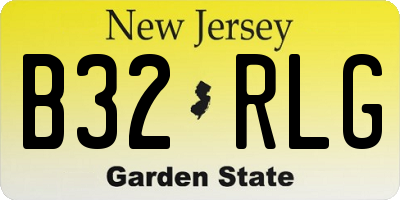 NJ license plate B32RLG