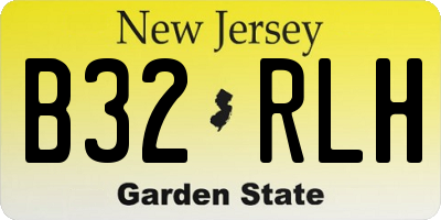 NJ license plate B32RLH