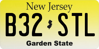 NJ license plate B32STL