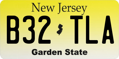 NJ license plate B32TLA