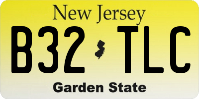 NJ license plate B32TLC