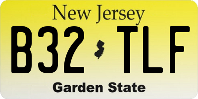 NJ license plate B32TLF