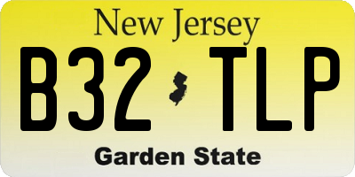 NJ license plate B32TLP