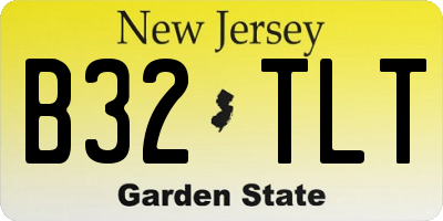 NJ license plate B32TLT