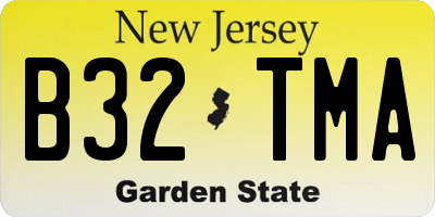 NJ license plate B32TMA