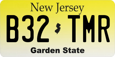NJ license plate B32TMR