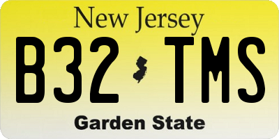 NJ license plate B32TMS
