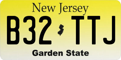 NJ license plate B32TTJ